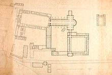 Plan au sol de l’abbaye de Clairvaux